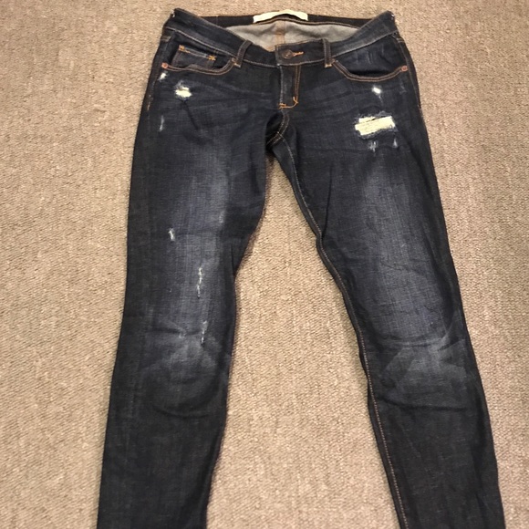 Abercrombie & Fitch Denim - Abercrombie and Fitch dark jeans size 2 short